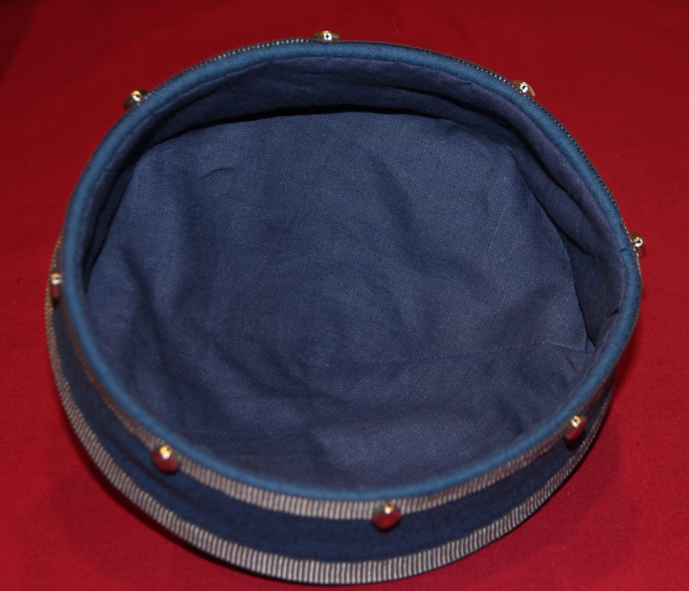 Picture of hat upside down showing lining