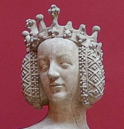 Head of statue of Isabeau de Bavière